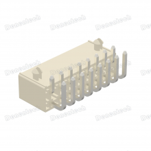 Denentech 4.20mm Pitch Dual Row Right Angle DIP Wafer Connector thumbnail-2