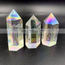 Natural Gemstones Aura Clear Quartz Double Points Towers Natural Crystal Dt Healing Stones Reiki Sets thumbnail-3
