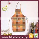 Household Printing plaid graphic Plastic Bib kitchen Apron