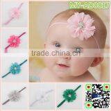 2015 New Born Baby Chiffon Elastic Hairband Headband Flower Accessories for Babies MY-AD00017 thumbnail-2