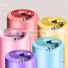 Wholesale 1M Rotation Magnetic Cable Fast Charging 3 in 1 Magnetic Charging Cable Liquid Silicone Usb Data Cable thumbnail-5