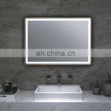 Opening Sale Rectangle Vanity Mirror Hot New Products Bathroom Makeup LED Mirror With Touch Screen thumbnail-2