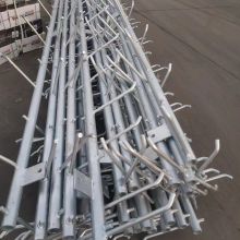 Customized processing of hot-dip galvanized steel pipe climbing ladder for power engineering steel pipes and poles