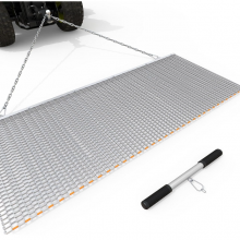 4ftx 4ft Drag Mat Heavy Duty Steel Mesh Field Farm Leveling for ATV UTV thumbnail-5
