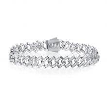 Width Bling CZ Miami Cuban Link Chain Bracelet Hip Hop Micro Pave 5A Clear Cubic Zirconia Cuban Jewelry For Men thumbnail-5