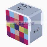 Universal International Plug Adapter All in One 2 USB Port World Travel AC Power Charger Adaptor With AU US UK EU Plug thumbnail-3