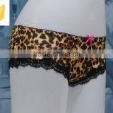 Fashion High Quality Wholesale Hot Sell Sexy Leopard Print Lace Sexy Lady Panty thumbnail-2