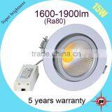 Rotatable High End Best Price Led Light 15w Cob Gimbal Downlight thumbnail-2