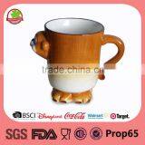 Ceramic Emboss 3D Animal Shape Coffee Mug thumbnail-3