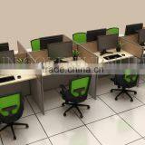 Rectangle Modular Small Office Cubicle Melamine Partition Table and Chair (SZ-WST694)