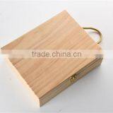 Packaging Pine Wooden Wine Box With Rope Handle thumbnail-5