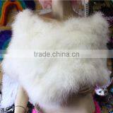 Bridal Dress White Turkey Feather Shawl For Dress Up thumbnail-6