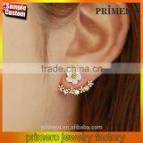 New Fashion 925 Sterling Silver Flower Stud Earrings For Women Jewelry thumbnail-1