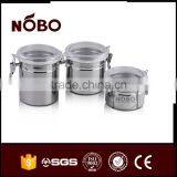3PCS Stainless Steel Canister Set Screw Lid Canisters thumbnail-1