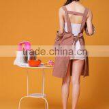 2015 Hot Sale Women Kitchen Apron Sets Cooking Aprons With Sleeves Turban thumbnail-2