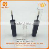 Double-ended Black & Clear Special Style 95.5*14mm Matte Black Lip Gloss Tube thumbnail-4