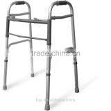 Two Button Easy Folding Aluminum Walker for Elder and Handicapped