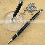 2015 new desk pen with chain for hotel, bank, office