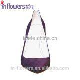 Purple Satin Materal Eneglat Women High Heel Shoes thumbnail-2