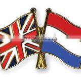 Good Quality Best Price Epoxy Coated National Cross Flag Lapel Pin Badges thumbnail-1