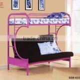 Cheap Living Room Heay Duty White Black Blue Red Metal Sofa Bunk Bed thumbnail-1