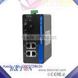 1000M 4 Port Ethernet 2fiber Port SC 20km Unmanaged Industrial Fiber Media Converter Optic Ethernet Switch