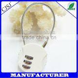 Hot Sale Round Colorful Combination Safety Cable Lock Factory Direct Sale CH-21B thumbnail-1