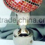 Tall Glass Candle Holder- Metal Candle Holder thumbnail-1