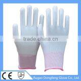 Best-selling 15 Gauge Knitted PU Palm Coated Polyester Hand Gloves thumbnail-2