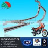 Custom Factory Price Motorcycle Exhaust Silencer 125CC Double Pipe