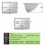 Dennis H2041 Under Mount Square Wash Hand Basin thumbnail-2