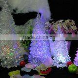 Led Acrylic Christmas Tress Battery Operated Flameless Christmas Tree Paraffin Wax Light Christmas Vners for Decoration thumbnail-2