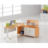 Metal Leg Office Table Partition With Cabinet thumbnail-3