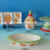 Handpainted Dolomite Tableware