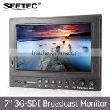 7" Broadcast HD 1080p Field Sdi Input and Output Nine-grid Image Internal Colorbar Image Flip Color Wide Lcd Digital Monitor