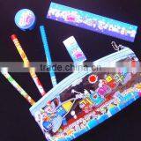 Wholesale Custom Clear Plastic PVC School Pencil Case With Zipper