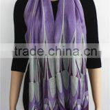 Light Wool and Silk Blended Scarf thumbnail-3