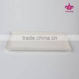 New Ceramic Dinner Serving Retangle Platter White/Cream/Green Color