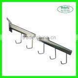 Chrome Metal J Shape Display Hook for Hanging Bag