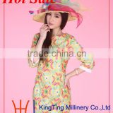 Popular design top selling organza hat wholesale in china and suit