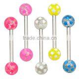 TR01051 resin tongue body piercing , plastic fashion tongue jewelry