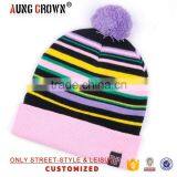 Mixed Neon Color Acrylic Pom Beanie thumbnail-2