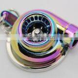 Turbo Keychain, Creative Multicolor Hot Sleeve Bearing Spinning Turbine Turbocharger Keychains Keyring Quality Choice