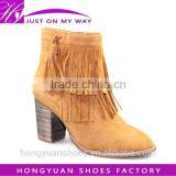 Beauty Fringes Material Decorated on Upper Boot Good Sales Newest and Model Boot thumbnail-1