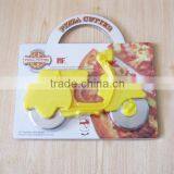 2014 Color handle double wheel pizza cutter PZ2021