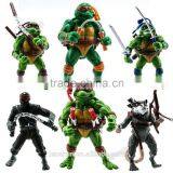 6PCS Teenage Mutant Ninja Turtles TMNT Master Splinter/Da Vinci Classic 5" Action Figure Loose thumbnail-1