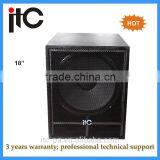 Professional pa 18 Inch Subwoofer Speaker Box for Sound System