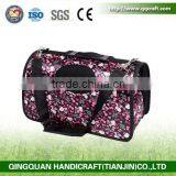 BSCI QingQ Factory Bicycle Pet Carrier Dog New Designer Canvas Denim Carrier Pet Bag thumbnail-1
