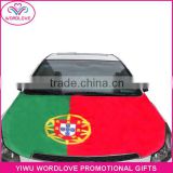heat transfer printing custom car hood cover,wholesale elastic car hood flag,promotion car bonnet flag for national day