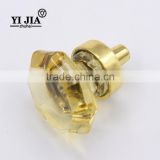 1 1/9 inch luxury bling yellow color glass knob for cabinets